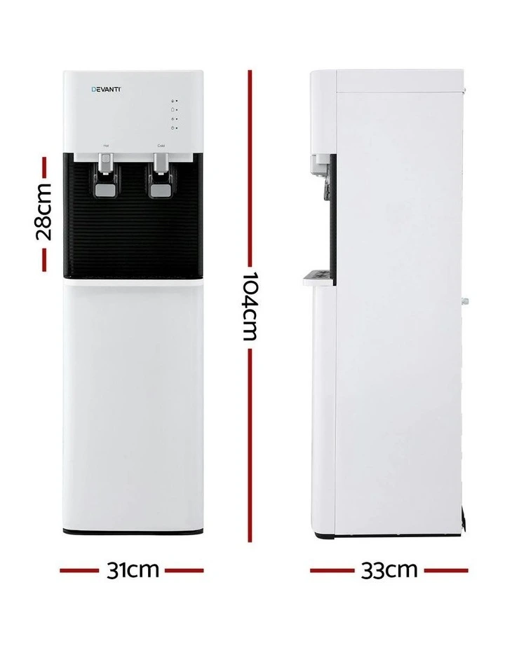 2 Taps Water Cooler in White image 4