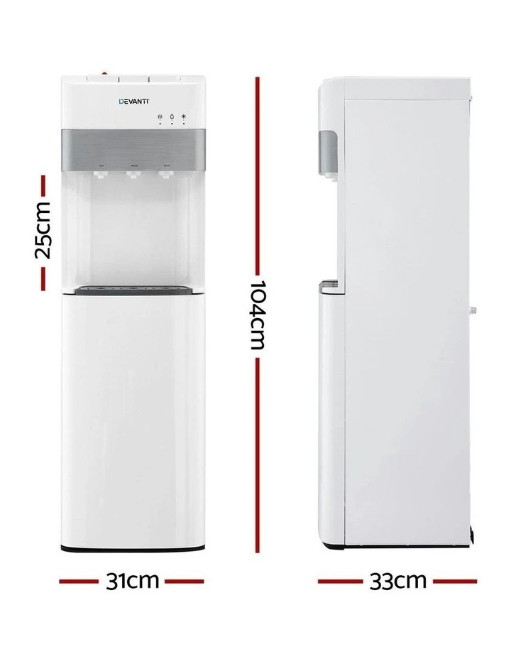 3 Taps Water Cooler in White image 4