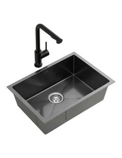 Stainless Steel Kitchen Sink 30x45cm in Black