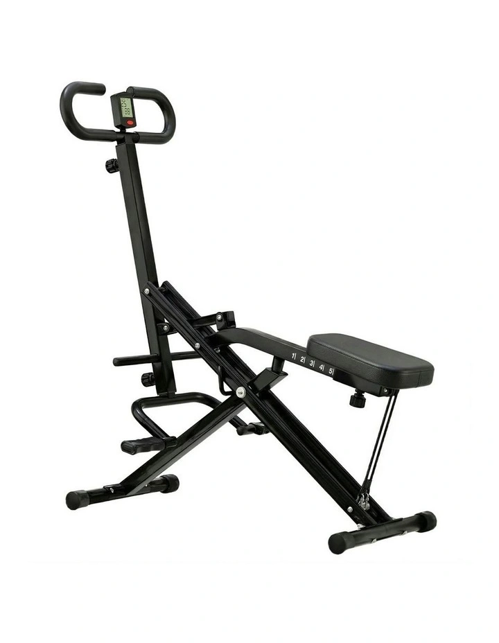 Foldable Squat Machine Deep Squat Rowing Machine in Black image 1