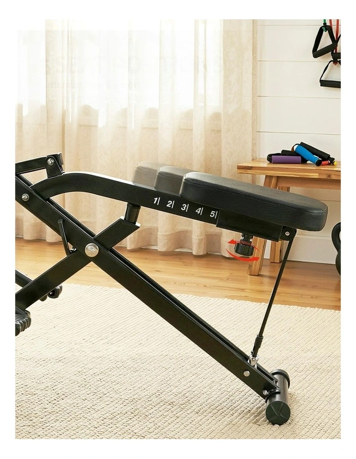 Foldable Squat Machine Deep Squat Rowing Machine in Black image 6