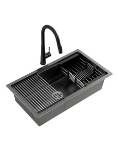 Stainless Steel Sink 70x45cm in Black