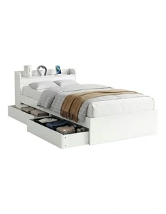 Bed Frame Single Size in White