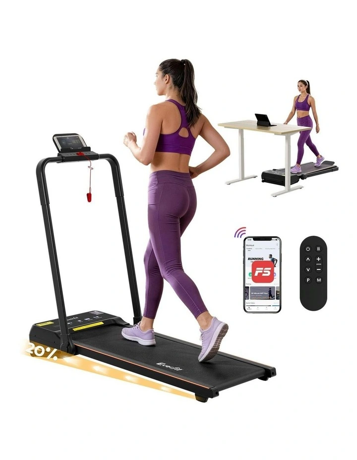 3 in 1 Walking Pad Treadmill in Black image 2