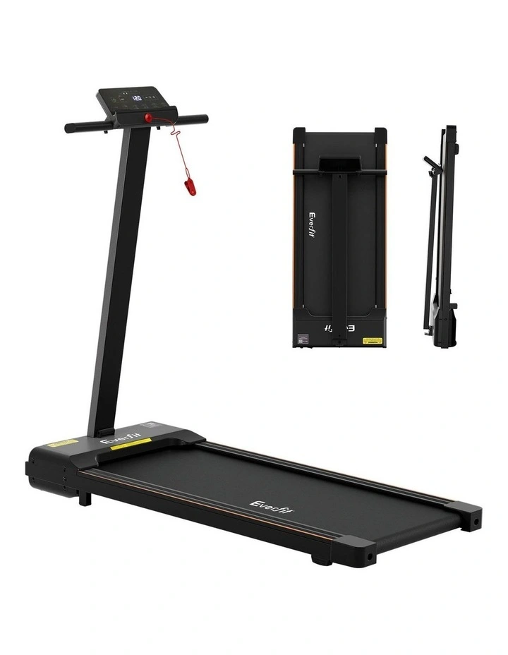 2 in 1 Walking Pad Foldable Treadmill in Black image 1