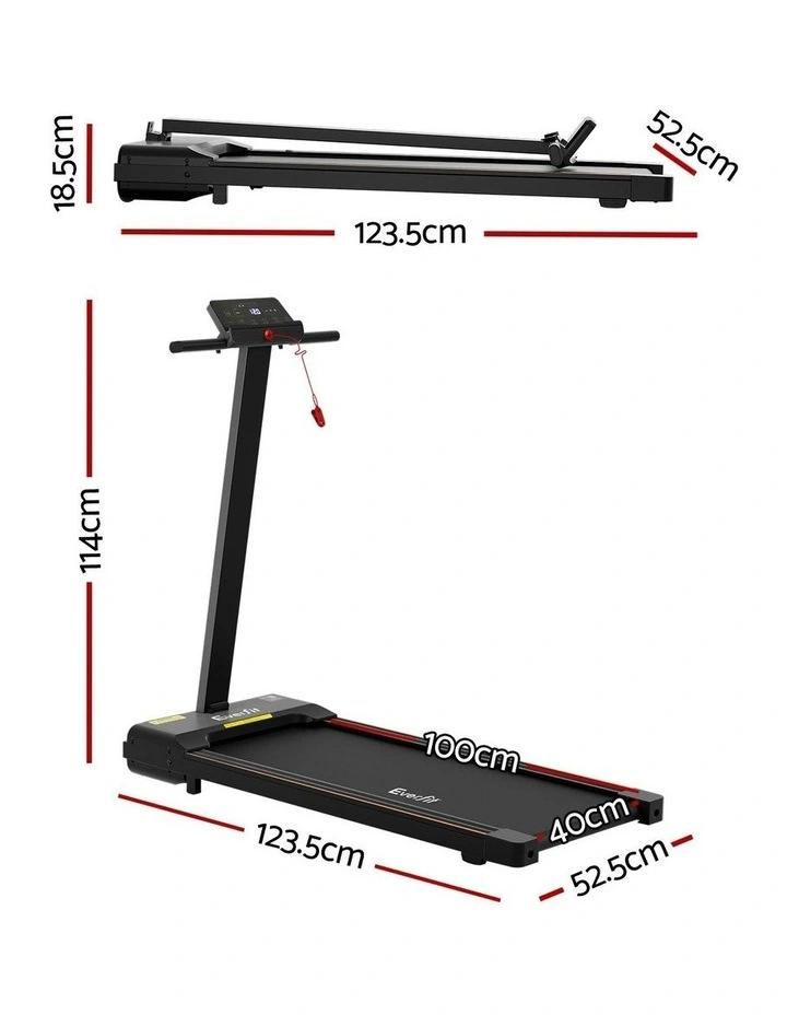 2 in 1 Walking Pad Foldable Treadmill in Black image 4