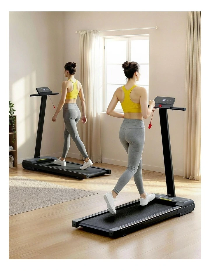 2 in 1 Walking Pad Foldable Treadmill in Black image 5
