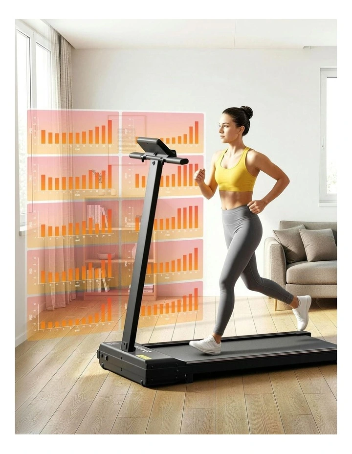 2 in 1 Walking Pad Foldable Treadmill in Black image 7