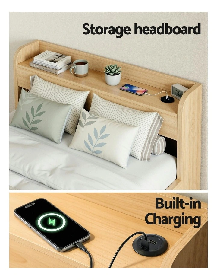 Single Bed Frame in Natural image 5