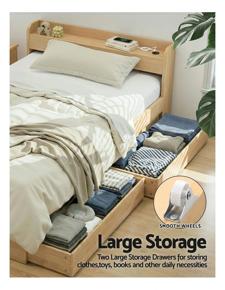 Single Bed Frame in Natural image 6