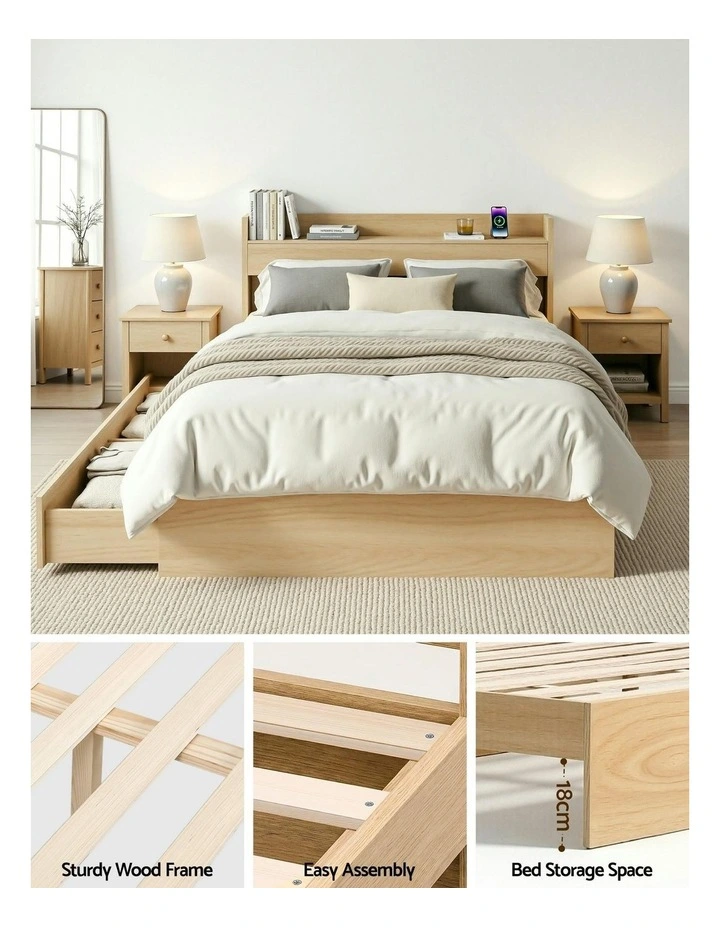 Single Bed Frame in Natural image 7