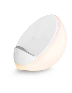 Bedside Lamp with Wireless Charger And Phone Holder Touch in White