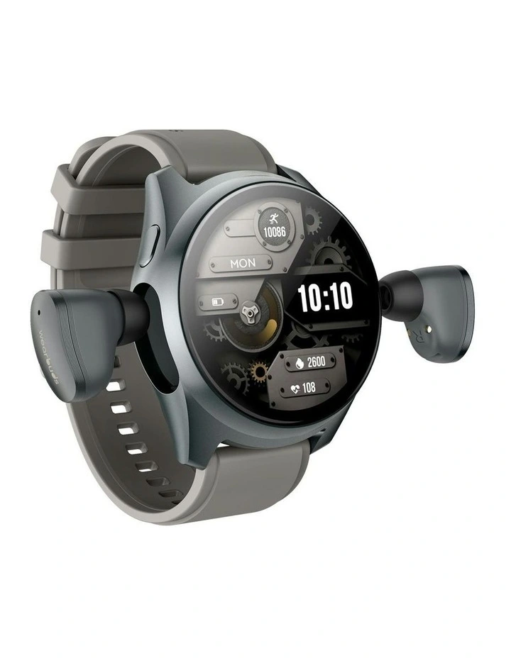 Smart Watch with Earbuds in Grey image 1