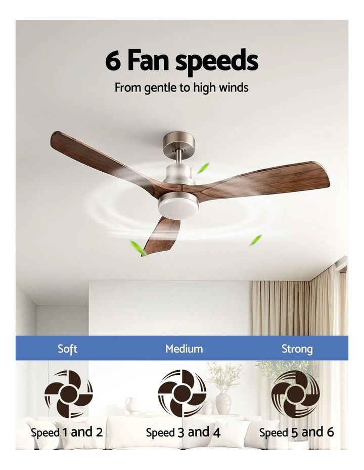 52 Ceiling Fan in Brown image 7
