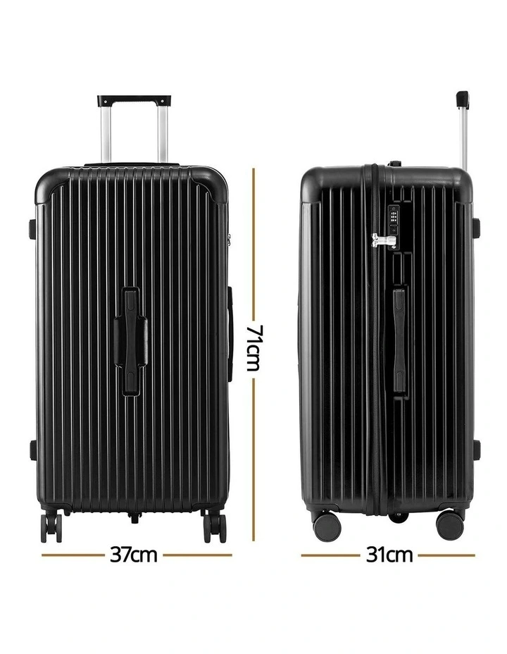 Trunk Luggage Suitcase in Black image 4