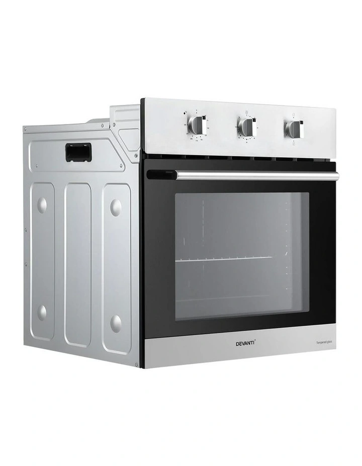 Stainless Steel Electric Built In Wall Oven 70L in Silver image 2