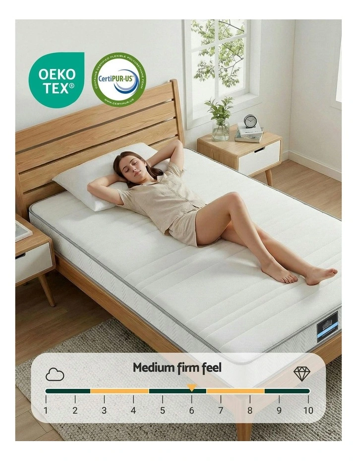 Single Mattress 20cm in White image 6