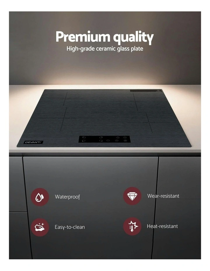 Electric Touch Control Ceramic Cooktop 60cm in Grey image 5