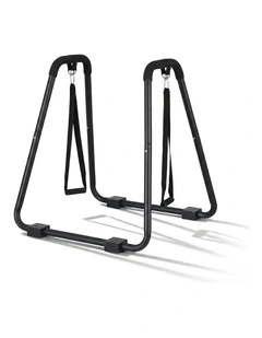Dip Station Parallel Bars Heavy Duty Home Gym Stand Calisthenics in Black