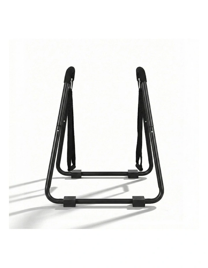 Dip Station Parallel Bars Heavy Duty Home Gym Stand Calisthenics in Black image 2