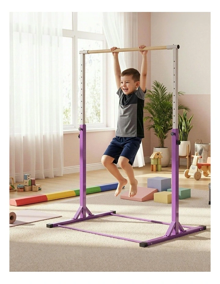 Gymnastics Bar Pull Up Station Monkey in Purple image 3