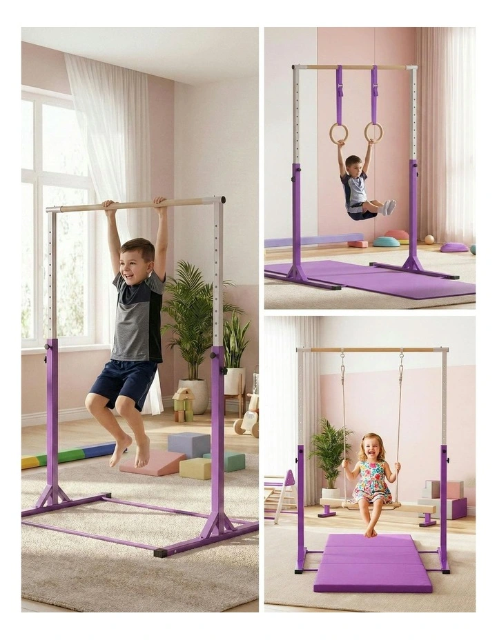 Gymnastics Bar Pull Up Station Monkey in Purple image 5
