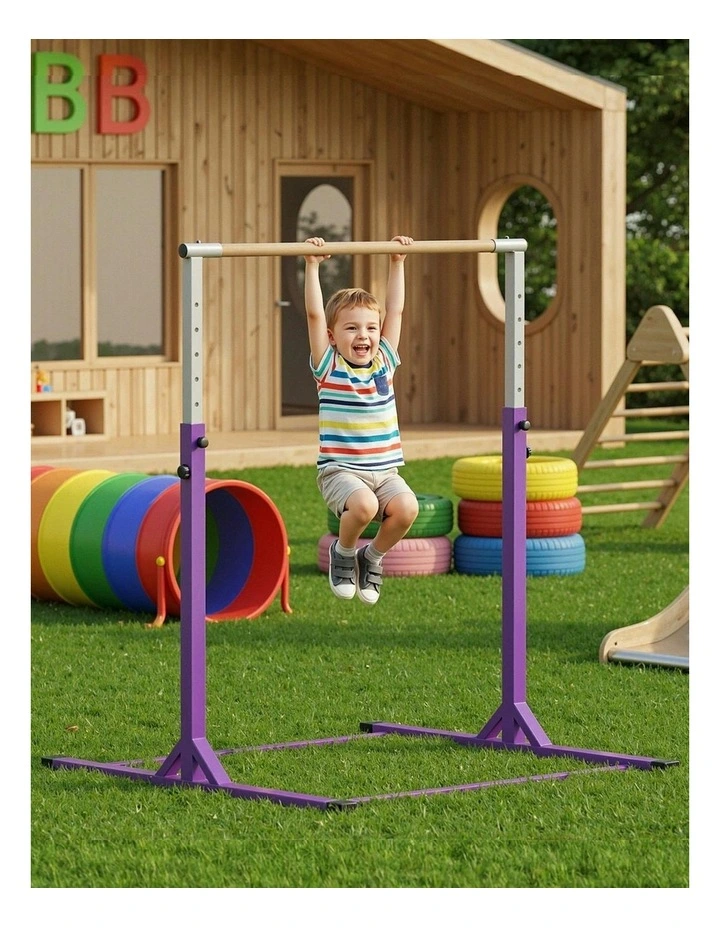 Gymnastics Bar Pull Up Station Monkey in Purple image 6