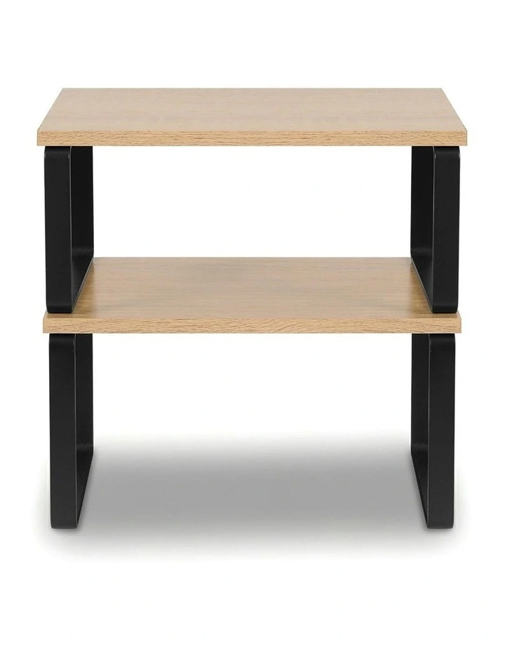 Kitchen Storage Shelves Rack Cupboard Cabinet Organiser Set of 2 in Black image 2