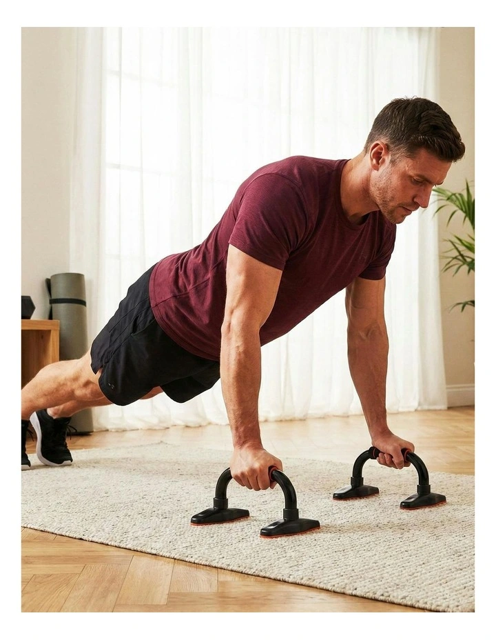 Push Up Bars Stands Parallel Handles in Black image 5