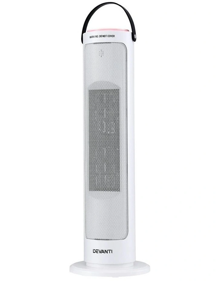 Ceramic Tower Heater Space Heaters Oscillating Indoor 2000W in White image 1