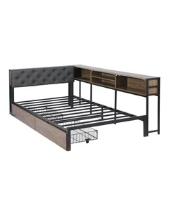 Bed Frame King Single Size in Brown