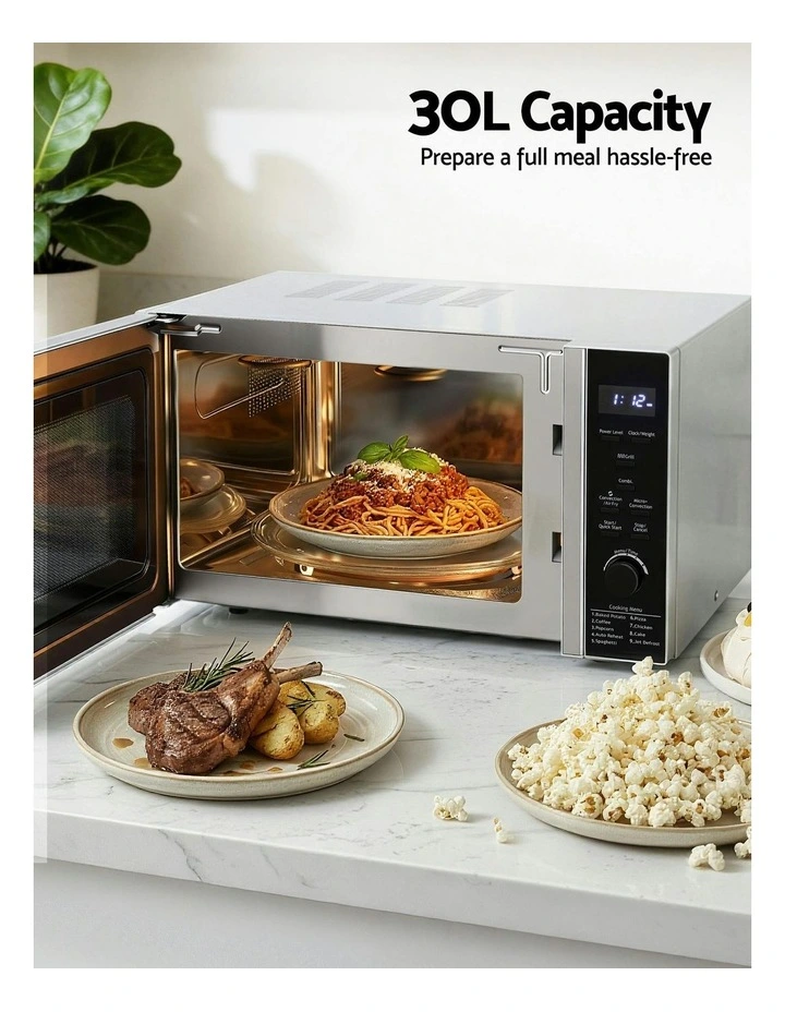 4-In-1 Microwave Oven 30L in Black image 4