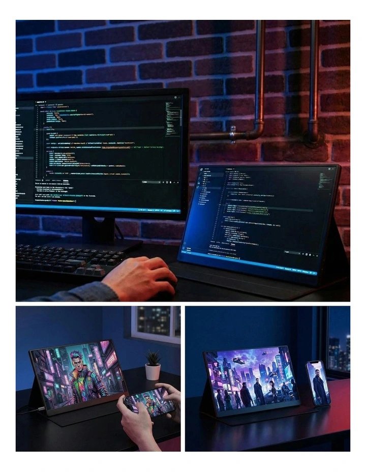 15.6 Inch Portable Monitor in Black image 5