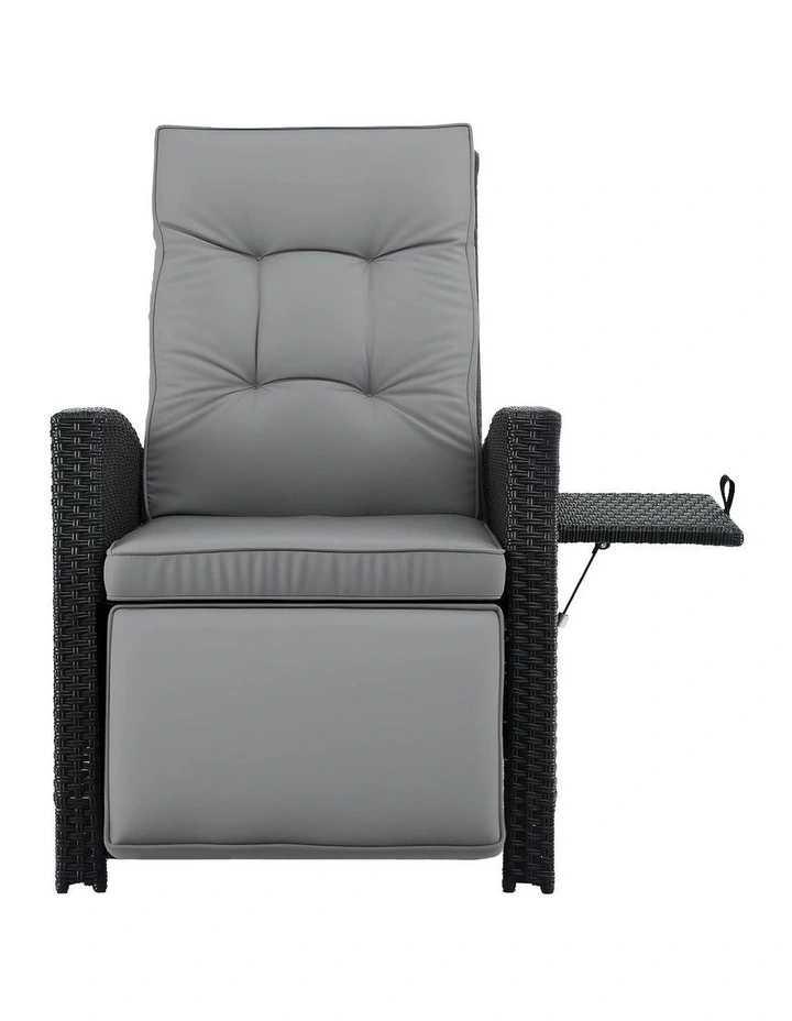 Outdoor Recliner Chairs in Grey image 2