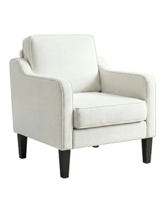 Accent Armchair in White