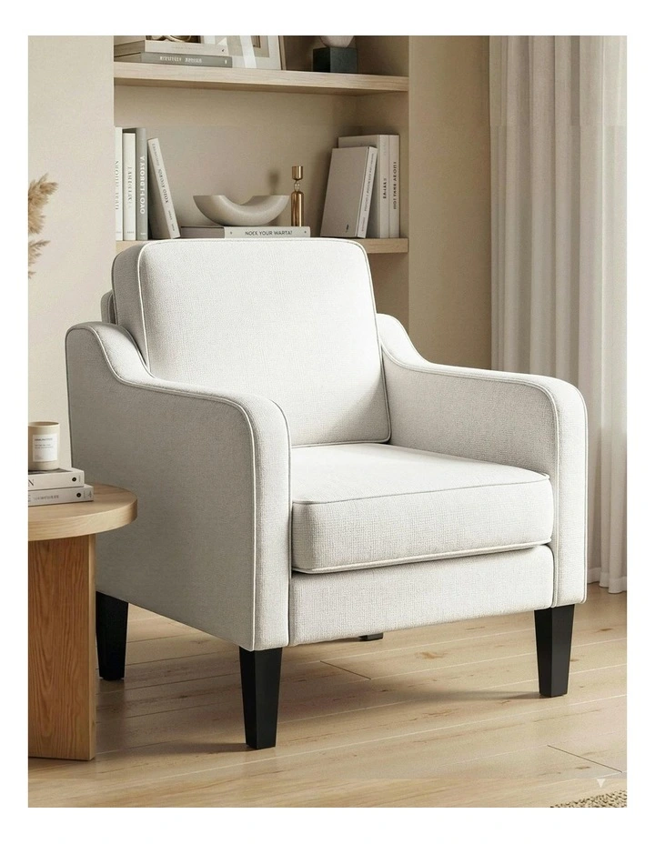 Accent Armchair in White image 3
