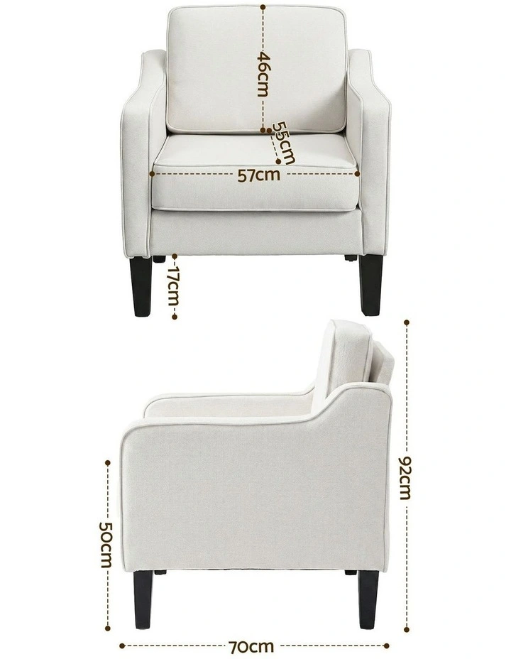 Accent Armchair in White image 4