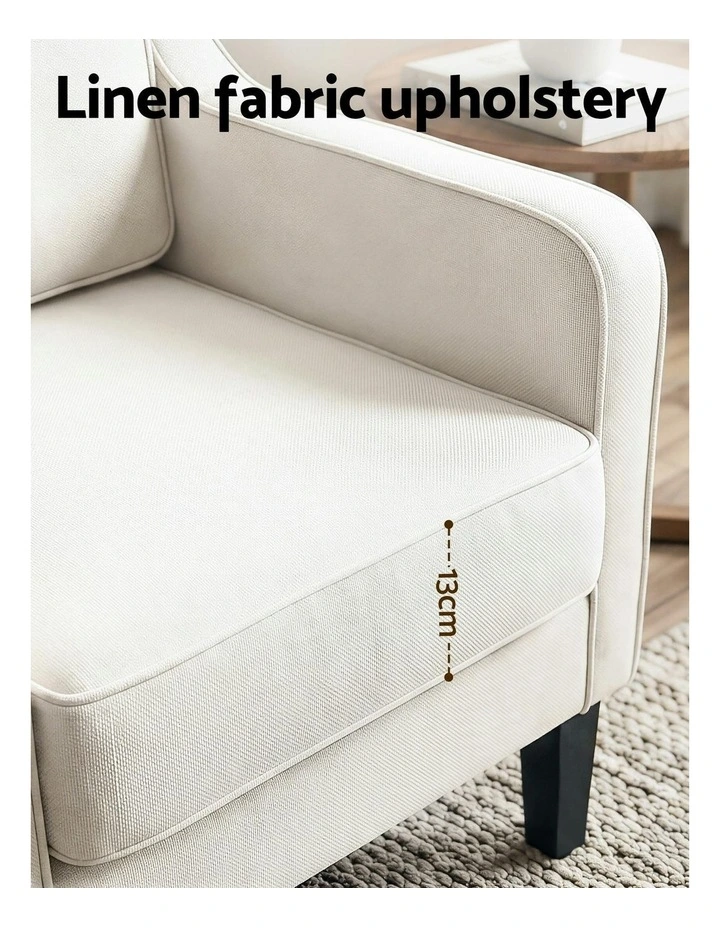 Accent Armchair in White image 5