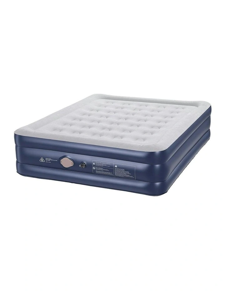 Queen Size Air Mattress Inflatable Bed 46cm in White image 1