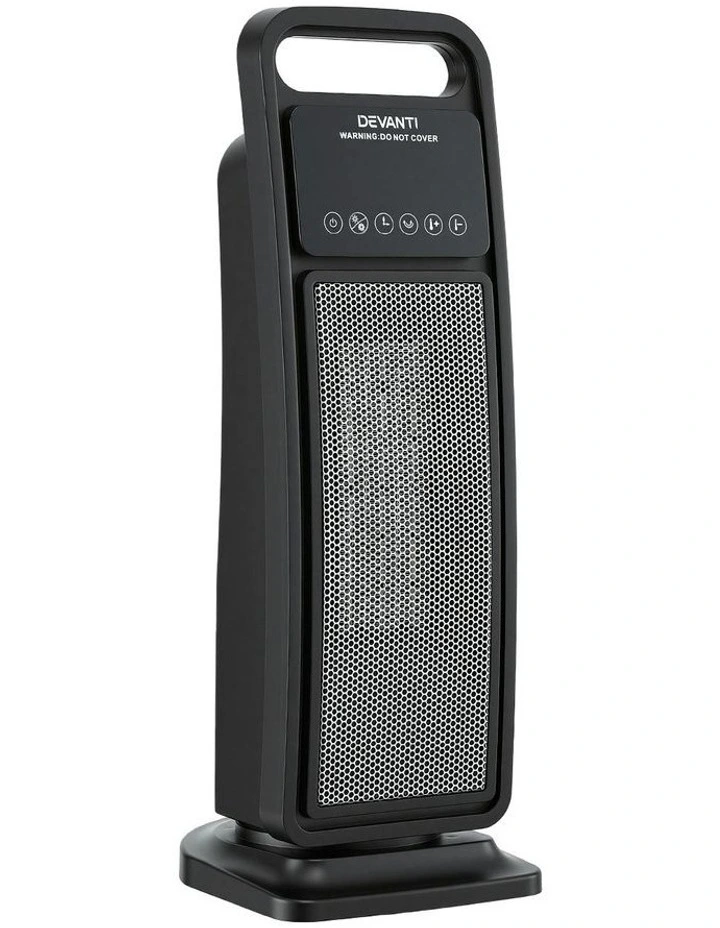 2000W Ceramic Space Heaters in Black image 2