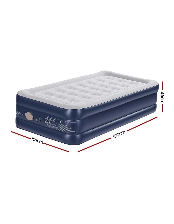 Single Size Air Mattress 46cm in White image 4