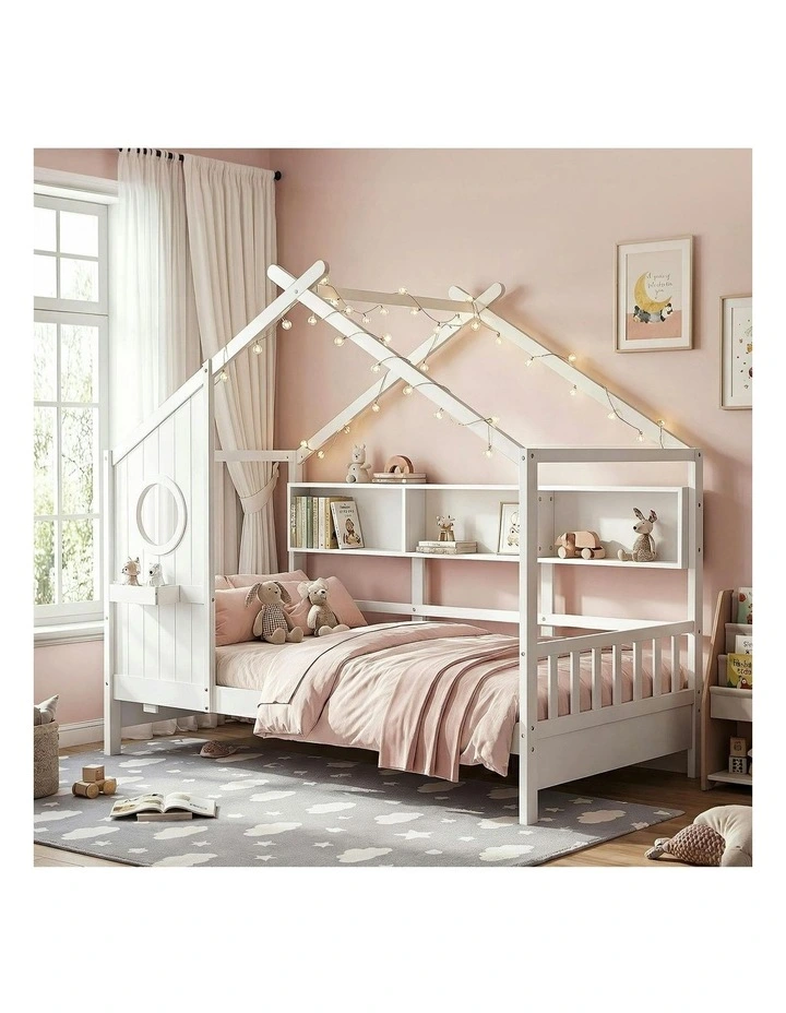 Single Bed Frame in White image 3