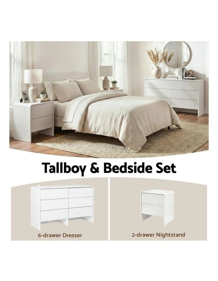 6 Chest of Drawers Dresser Cabinet in White image 7