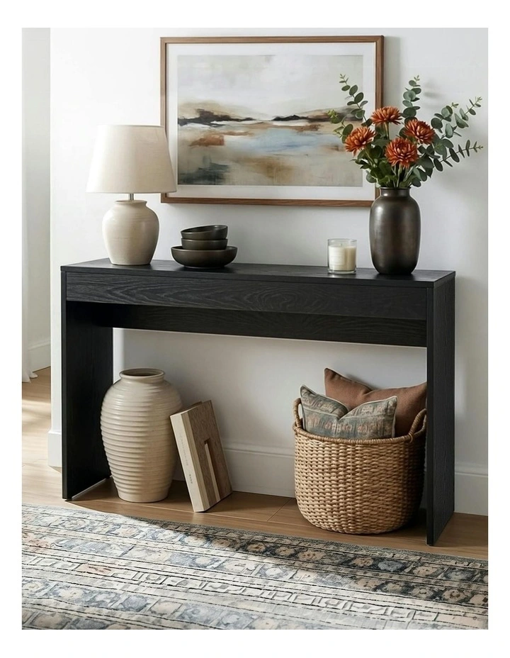 Console Table Hallway 120cm in  Black image 3