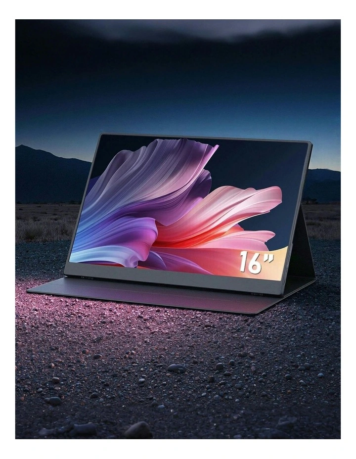 Portable Monitor Laptop Extender USB C Travel Display 16 Inch in Black image 2