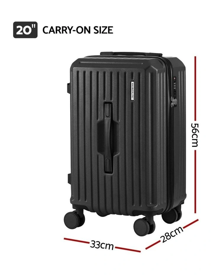 Trunk Luggage Suitcase in Black image 4