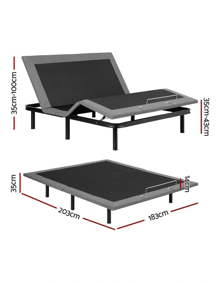 Adjustable Bed Frame King Size Electric Bed Base Wireless Remote Control Zero Gravity Power Bed Foundation image 4