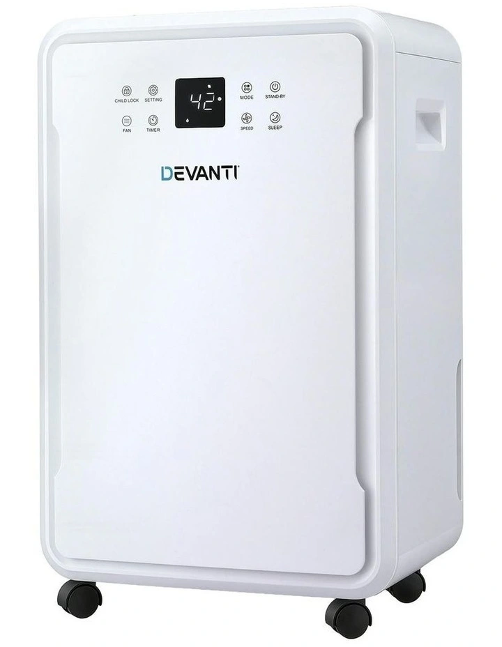 Devanti 50L/Day Dehumidifier Home Air Dryer Mould Moisture 8.5L Tank image 1