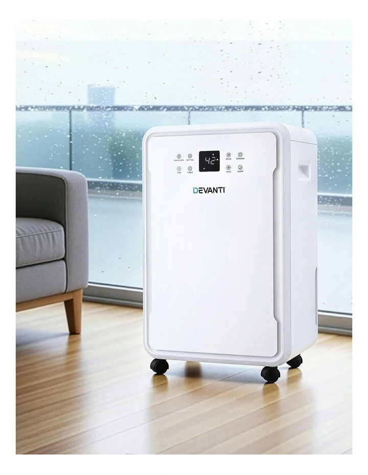 Devanti 50L/Day Dehumidifier Home Air Dryer Mould Moisture 8.5L Tank image 3
