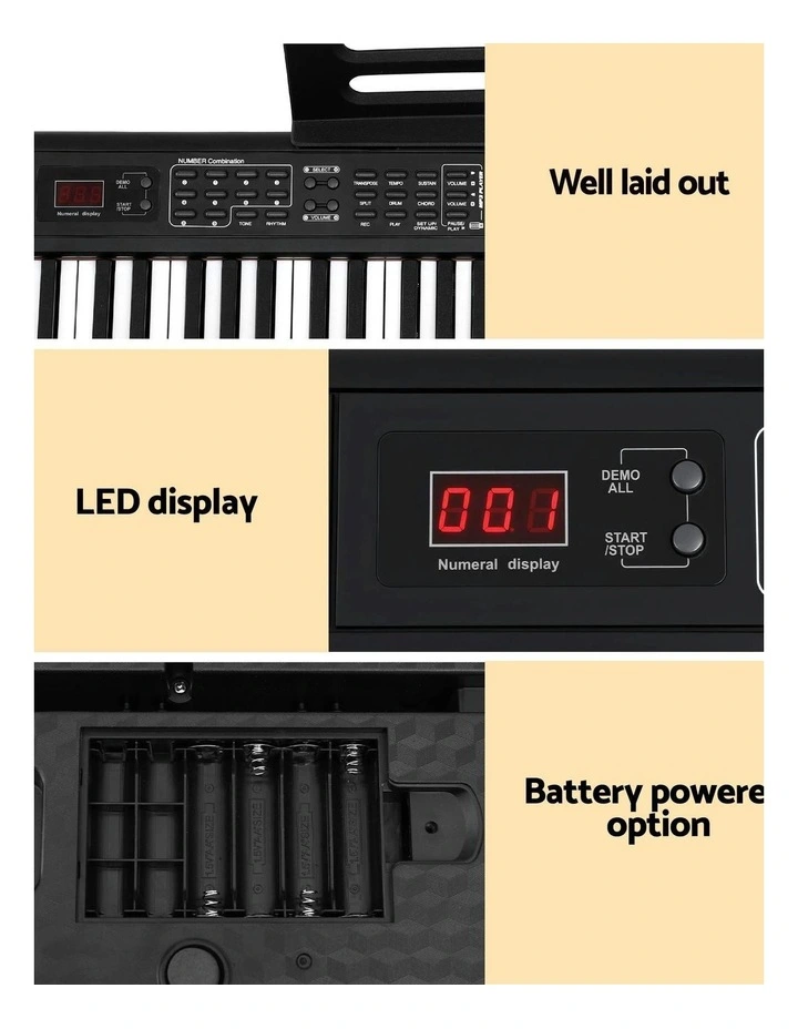 Piano Keyboard 88 Keys Electric Electronic Keyboard Piano Gift in Black image 7
